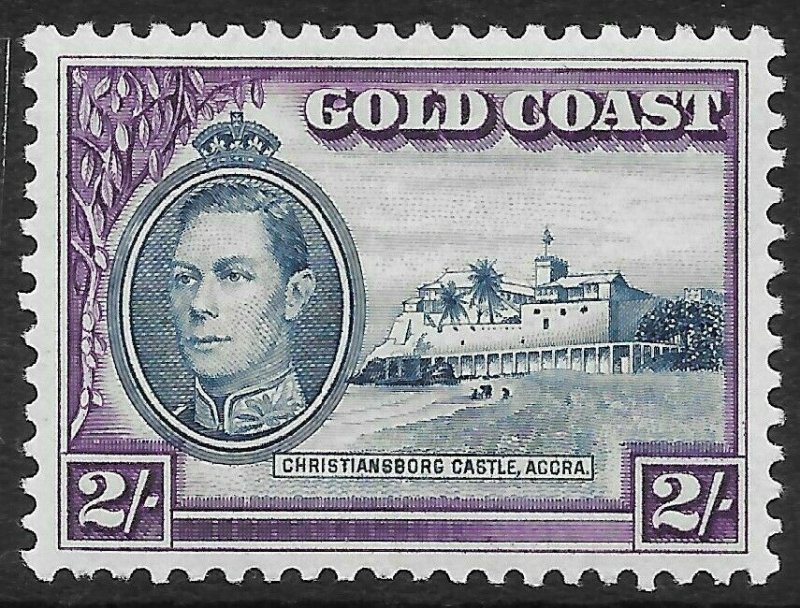 GOLD COAST SG130 1938 2/= BLUE & VIOLET MTD MINT 