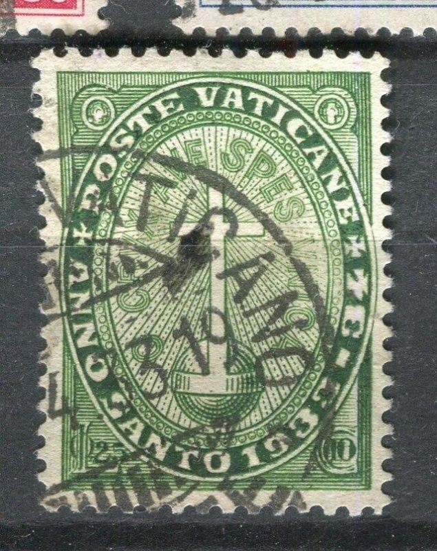 VATICAN; 1933 early Holy Year issue fine used 10c. value