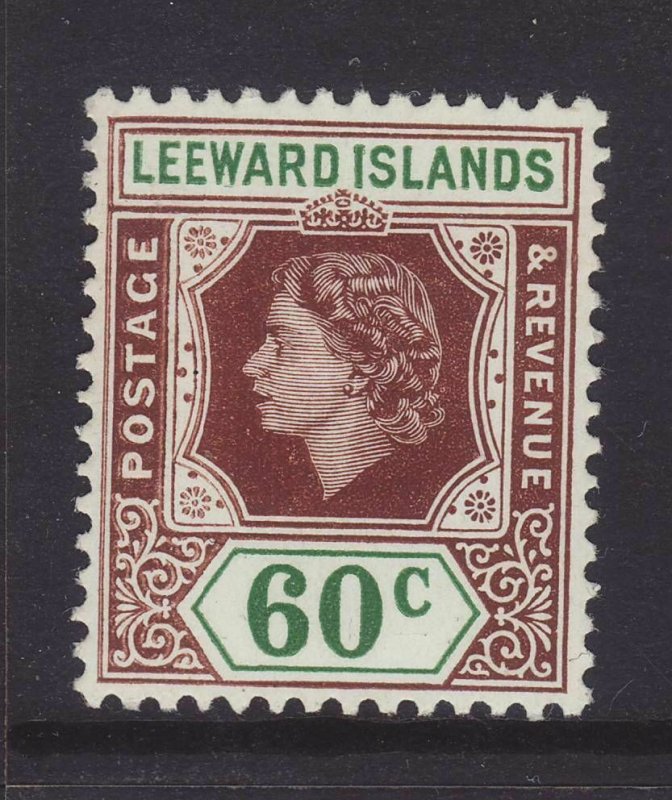 1954 Leeward Is 60c Mounted Mint SG137