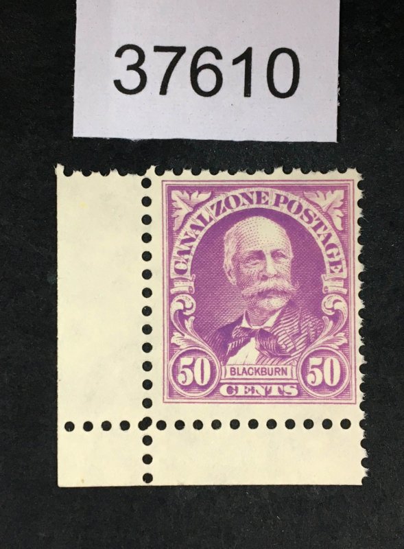 US CANAL ZONE # 114 ROSE LILAC DRY PRINTING DULL GUM MINT OG NH $ LOT #37610