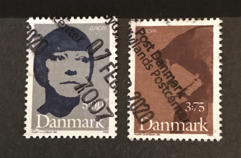 Denmark 1996 #1050-51, Used, CV $1.25