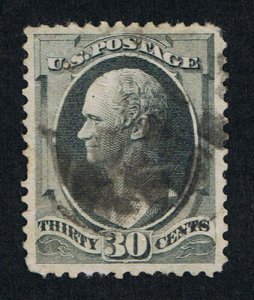 VERY AFFORDABLE GENUINE SCOTT #165 FINE USED 1873 GRAY BLACK 30¢ CBNC ISSUE 