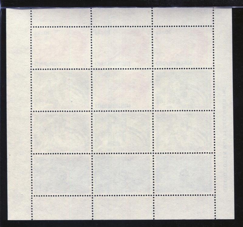 10 x 1967 Netherlands Semi-Postal Stamp Sheets #B416a Mint Child Welfare Surtax