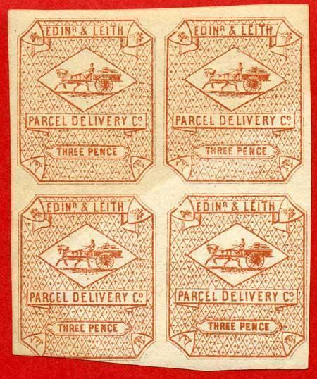 Circular Delivery SGCD19 Edinburgh and Leith 3d brown red mint block