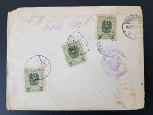 1919 Wien Vienna Austria to Düsseldorf Germany Registered Inflation Cover 