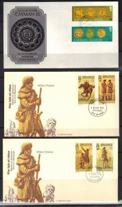 BRITISH COMMONWEALTH 1970-80's COLL. OF 17 FDCs BIRDS, MILITARY, RELIGION, DOGS,