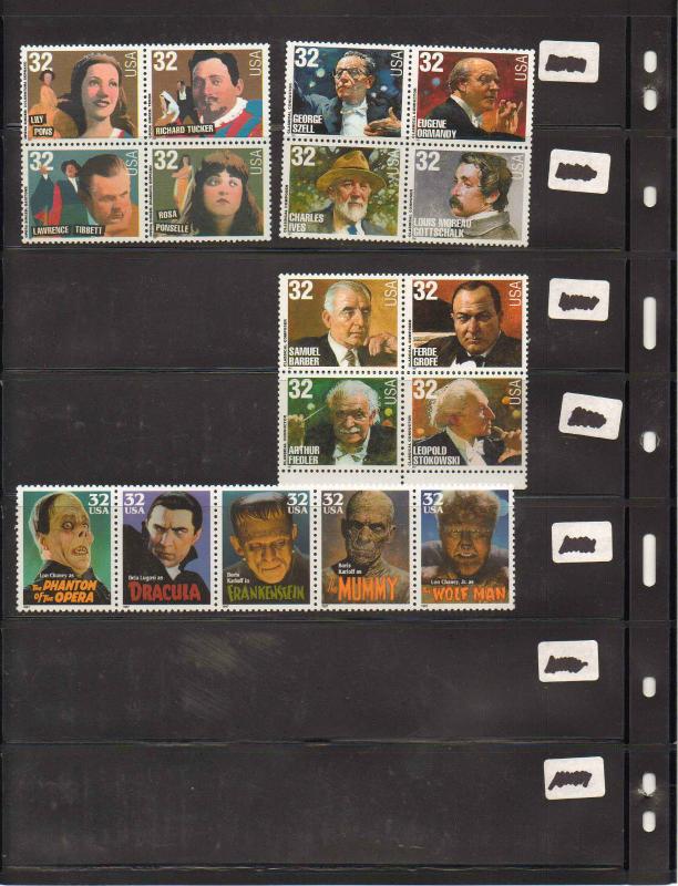 1997 MINT NH COMPLETET COMMEMORATIVE YEAR SET OF 49 STAMPS 