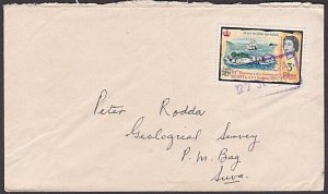 FIJI 1966 cover TUVUCA reg handstamp used as cancel.........................Y724