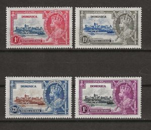 DOMINICA 1935 SG 92/5 MNH