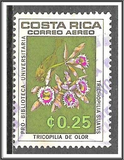 Costa Rica #C446 Airmail Orchids Used