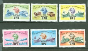 Maldive Islands #496-501  Single (Complete Set)