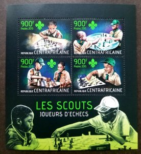 *FREE SHIP Central Africa Boy Scout Chess 2013 Scouting Jamboree (ms MNH