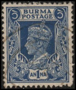 Burma 54 - Used - 1a George VI (1946)