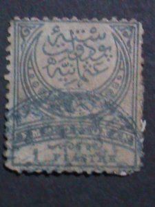 ​TURKEY-1884 SC#69 138 YEARS OLD OTTOMAN EMPIRE USED- STAMP-FINE