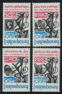 1984 Luxembourg 1091-1094 Anniversaries / Locomotives
