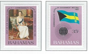 Bahamas mnh S.C.# 586-587