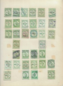 SWITZERLAND BASEL STEMPEL MARKE  REVENUE LOT - 34  PCS - S10 USED