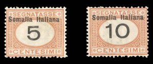 Italian Colonies, Somalia #J31-32 Cat$46, 1926 5c and 10c, lightly hinged