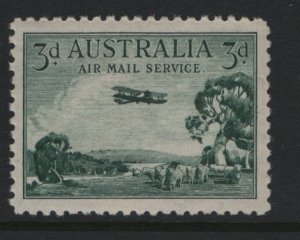AUSTRALIA, C1, MNH, 1929, AIRPLANE OVER BUSH LANDS