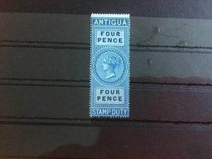 Antigua 1870 BF4 MNH 4 Pence Stamp Duty Stamp R39484