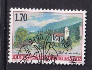 Liechtenstein   #1074  cancelled  1997  paintings of village views 1.70fr