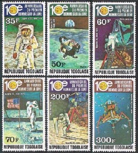 Togo 1040-C401,C401a Feuille,Mnh.michel 1392-1397,Bl.148. Apollo 11