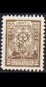 LITAUEN LIETUVA [1923] MiNr 0189 ( */mh )