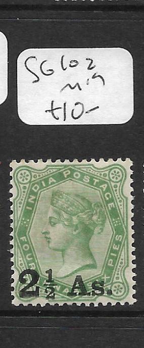 INDIA     (PP1305B)  QV  2 1/2A SURCH SG 102  MOG