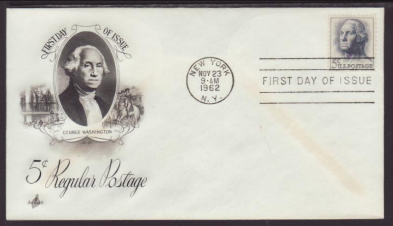 US Washington 1962 Artcraft U/A FDC BIN