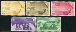 ITALY #C79-C83 Airmail Postage Stamp Collection 1935 EUROPE Mint NH OG