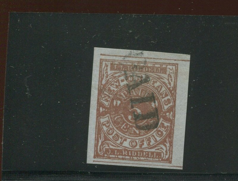 Confederate States 62X4 New Orleans Provisional Used Stamp PSE Cert XF-SUPERB 95