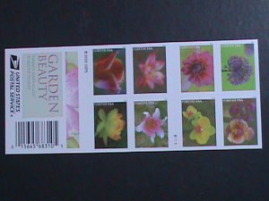 ​UNITED STATES- GARDEN BEAUTY-LOVELY FLOWERS-FOREVER MNH BOOKLET VERY FINE