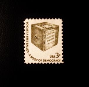 US Scott #1584 3c Early Ballot Box  Mint, VF, NH, OG  SCV $0.25