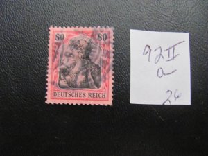 GERMANY 1915 USED MINR. 92lla  GERMANIA XF $26