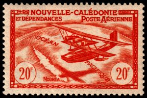 ✔️ FRANCE VICHY NEW CALEDONIA 1942 - AIRPLANE-  Sc. C6F MNH ** $3 [1.59.1]