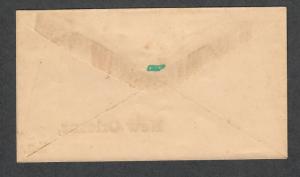 CSA Sc#1 Private Rouletted Unused On Cover Ex. Matz, Crowe Cert