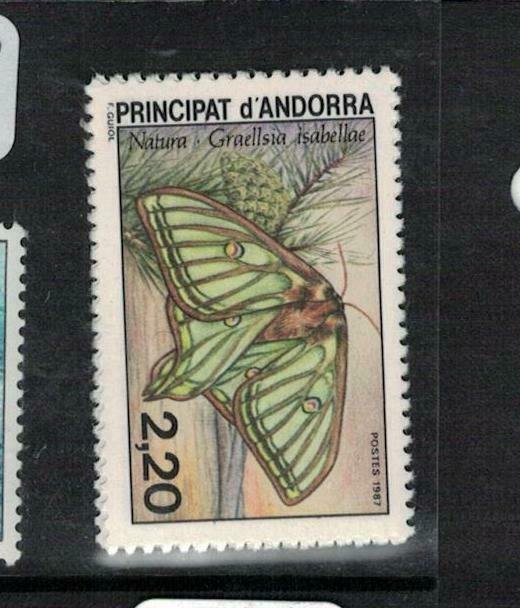 Spanish Andorra SC 356 Butterfly MNH (9eej)