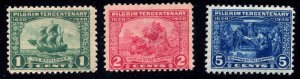Premium quality Scott 548-550 MNH Set US Pilgrim Tercentenary ⭐⭐⭐⭐⭐