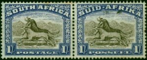 South Africa 1939 1s Brown & Chalky Blue SG62 Good MM