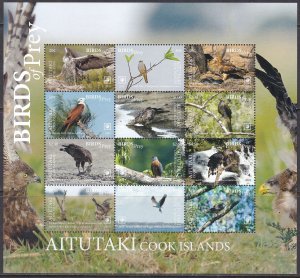 Aitutaki, Fauna, Birds of Prey MNH / 2018