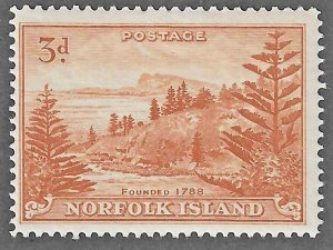 Norfolk Island (1947) - Scott # 6,    MH