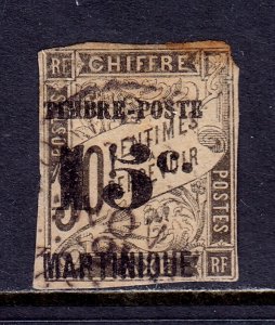 Martinique - Scott #25 - Used - Spacefiller - SCV $16