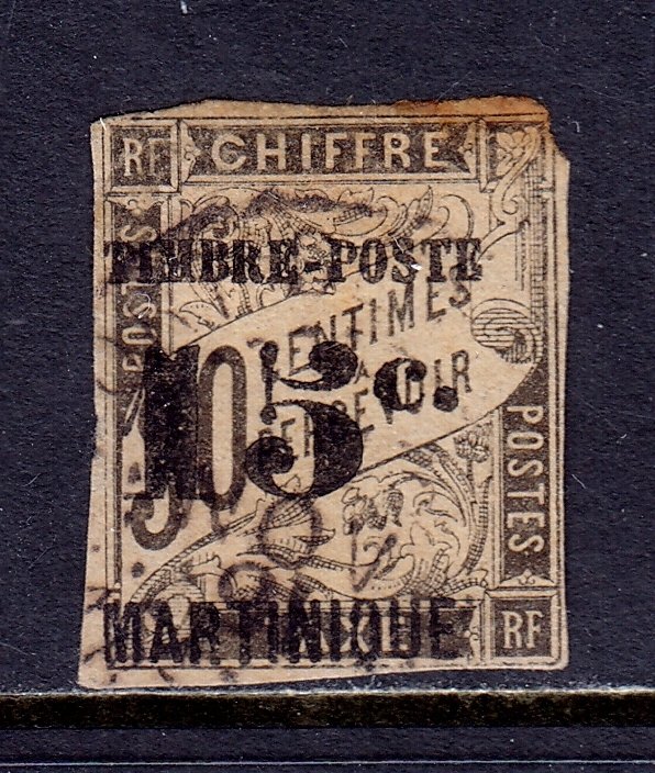 Martinique - Scott #25 - Used - Spacefiller - SCV $16