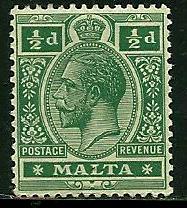 Malta # 50, Mint Never hinge