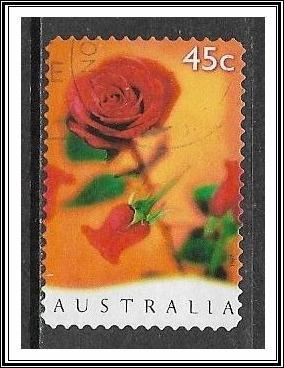 Australia #1578 Greetings Rose S/A Used