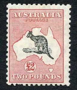 Australia SG138 Two Pounds Kangaroo Wmk C of A M/M (hinge remainder) 