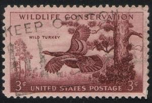 U.S.#1077 - Wild Turkey - Used (US-0272)