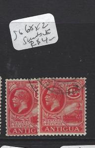 ANTIGUA (P2306B)  KGV 1 1/2D   SG    68 X2 SHADES  VFU