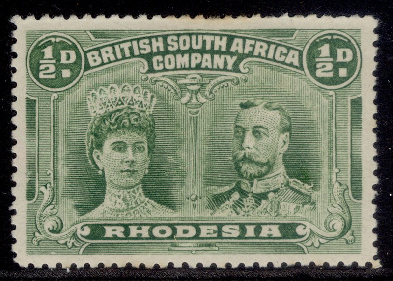 RHODESIA GV SG120, ½d bluish green, M MINT. Cat £50. BLUISH GREEN