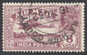 India Sc# C5 Used (b) 1929-1930 8a Air Post